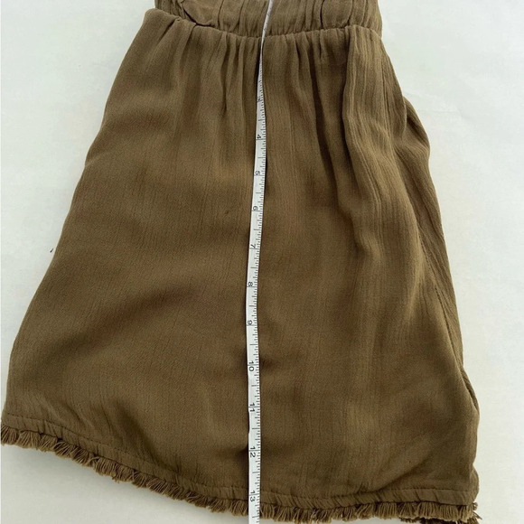 Mossimo Shorts Womens Fringed Adjustable Waist Khaki Green Size S NWT - Picture 3 of 6